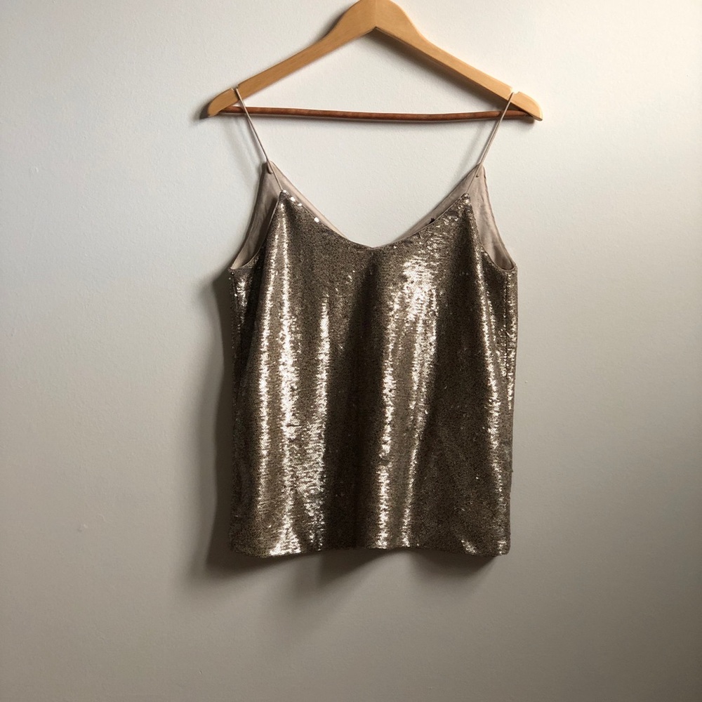 MASSIMO DUTTI SEQUINED TOP